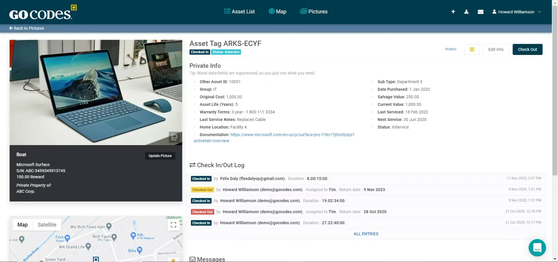 gocodes dashboard