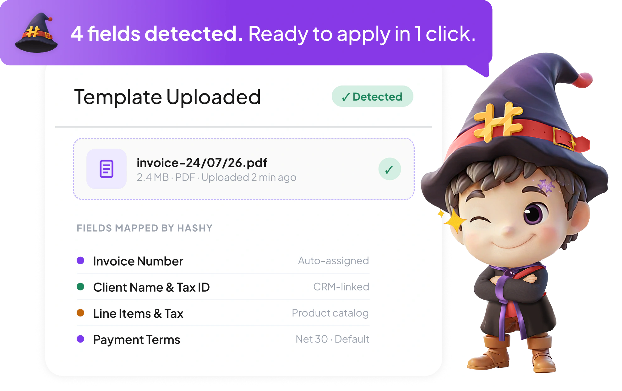 Invoicing Software Hashy Template Setup
