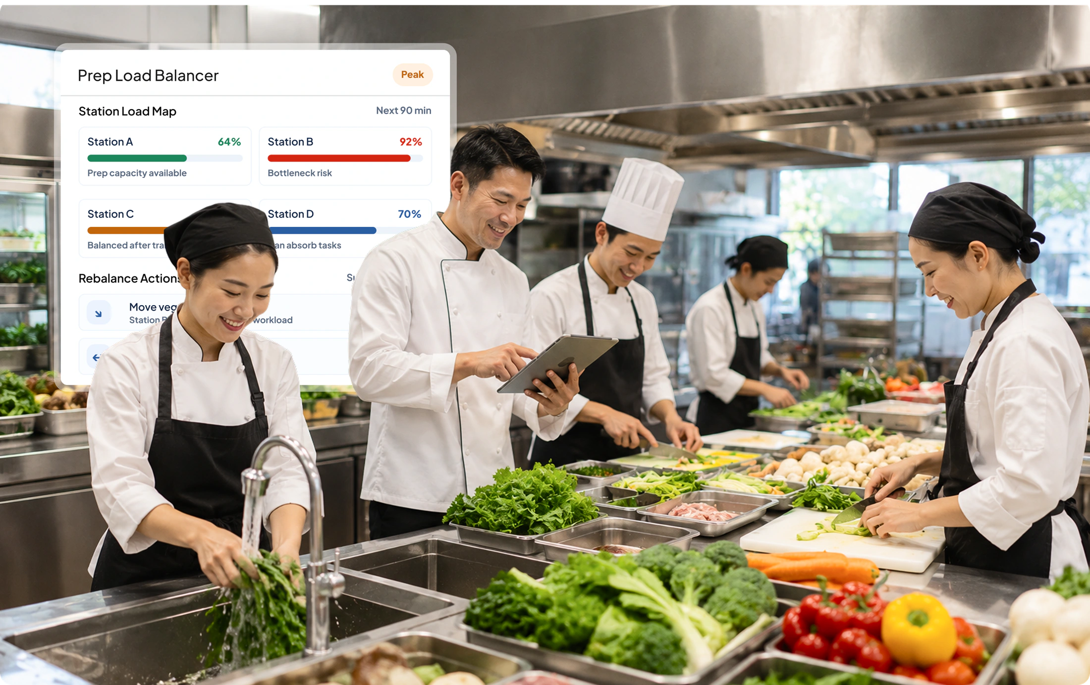 Kitchen Management Penyeimbangan Beban Station