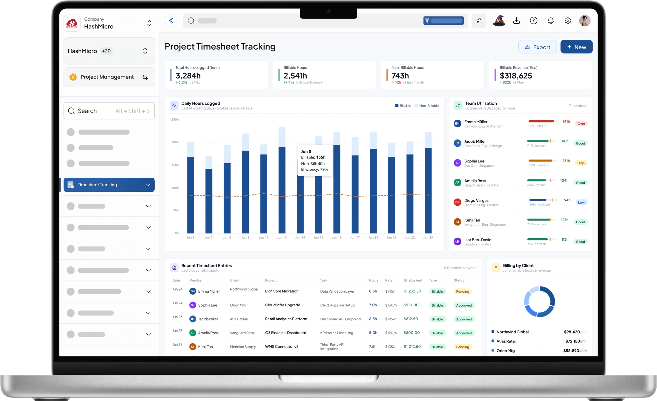 Project ERP Project Timesheet Tracking