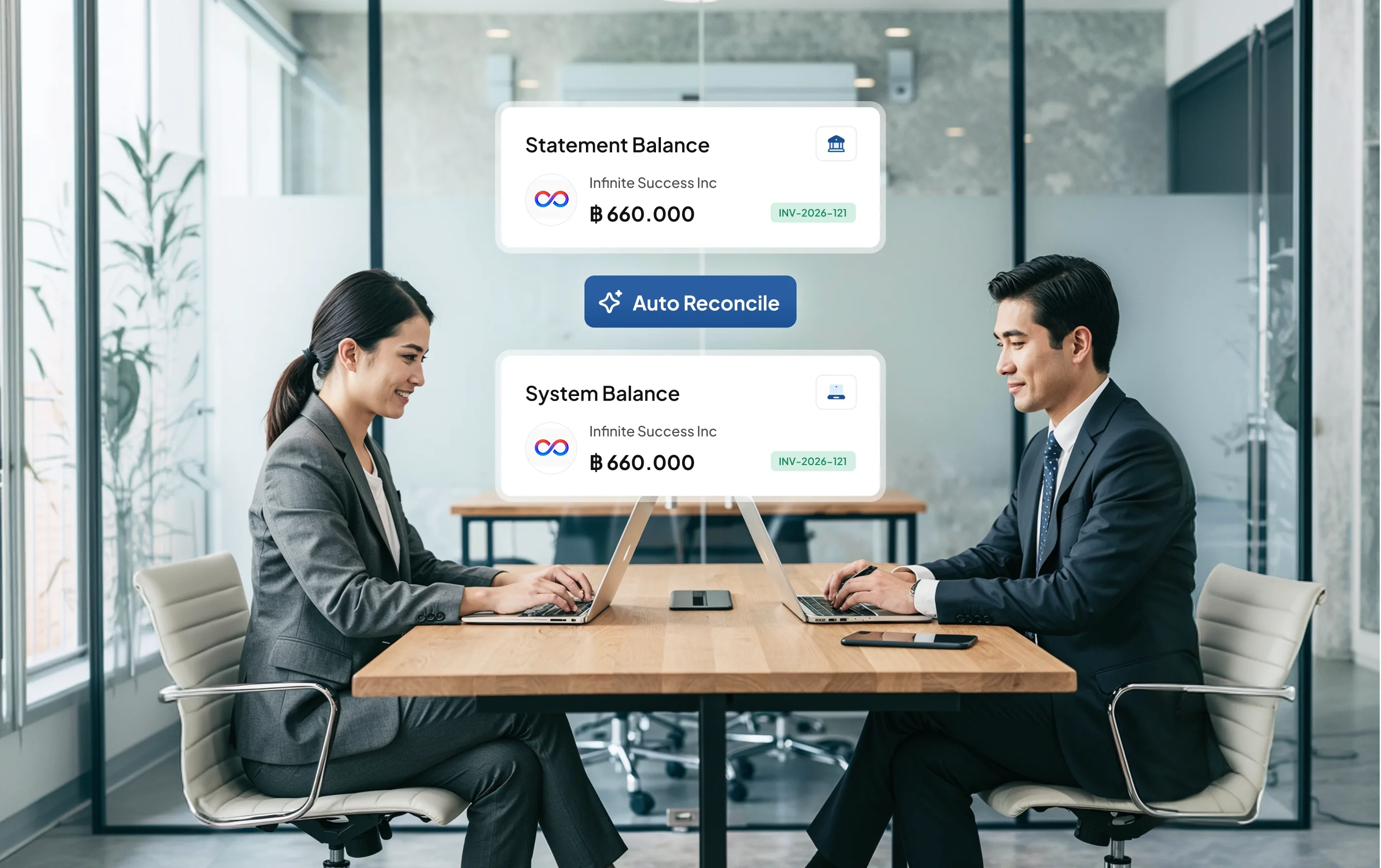 accounting management module HashMicro for Auto Reconciliation