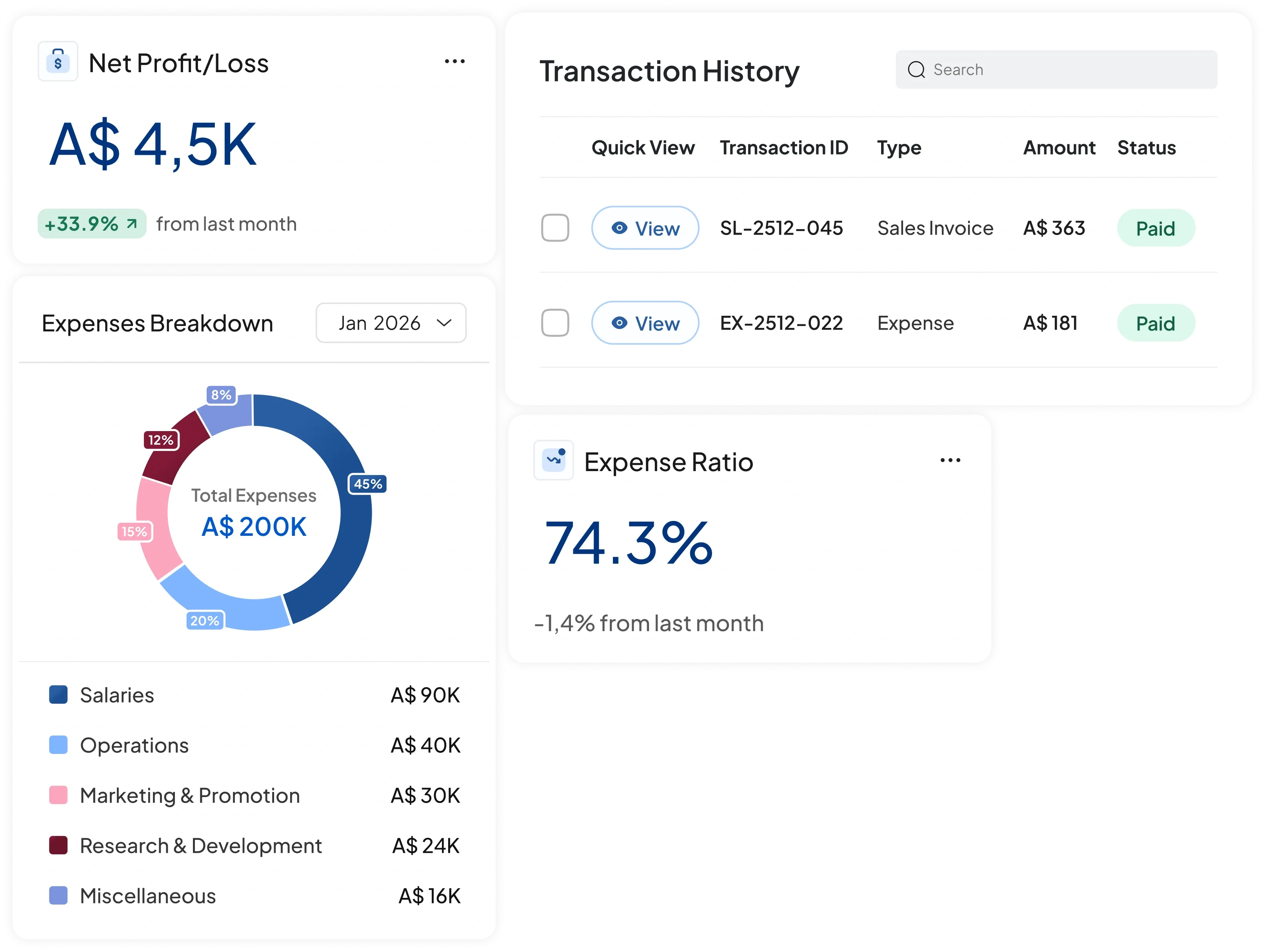accounting software interface HashMicro