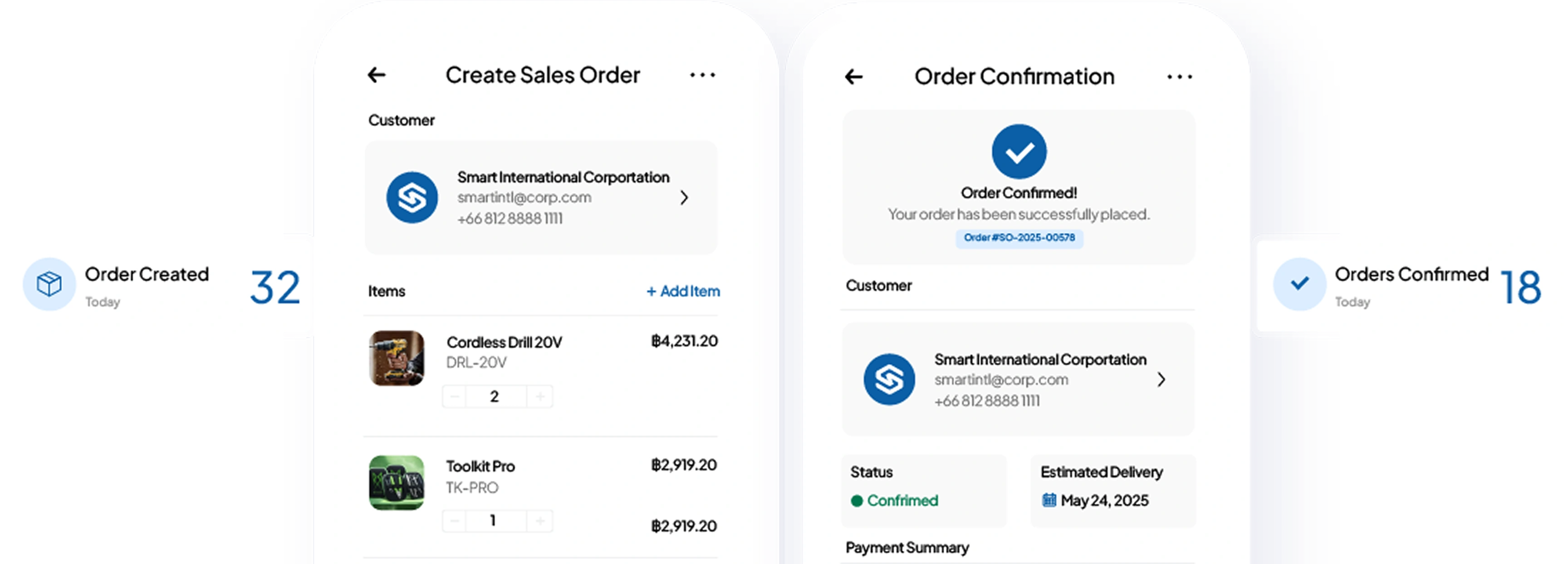 sales software feature HashMicro for On-tHe-Go Order Taking