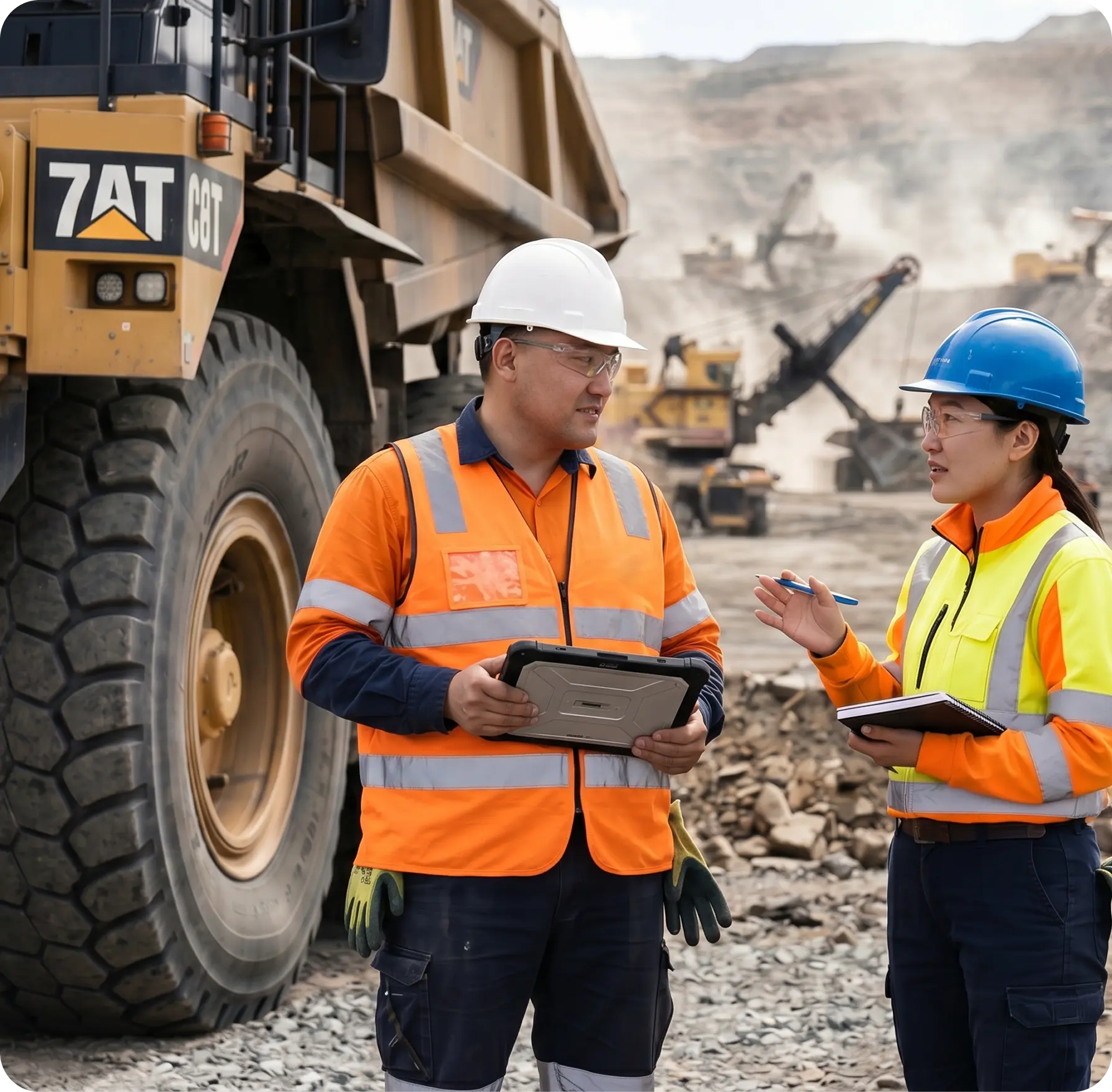 Manajemen Aset dashboard for Mining Solution