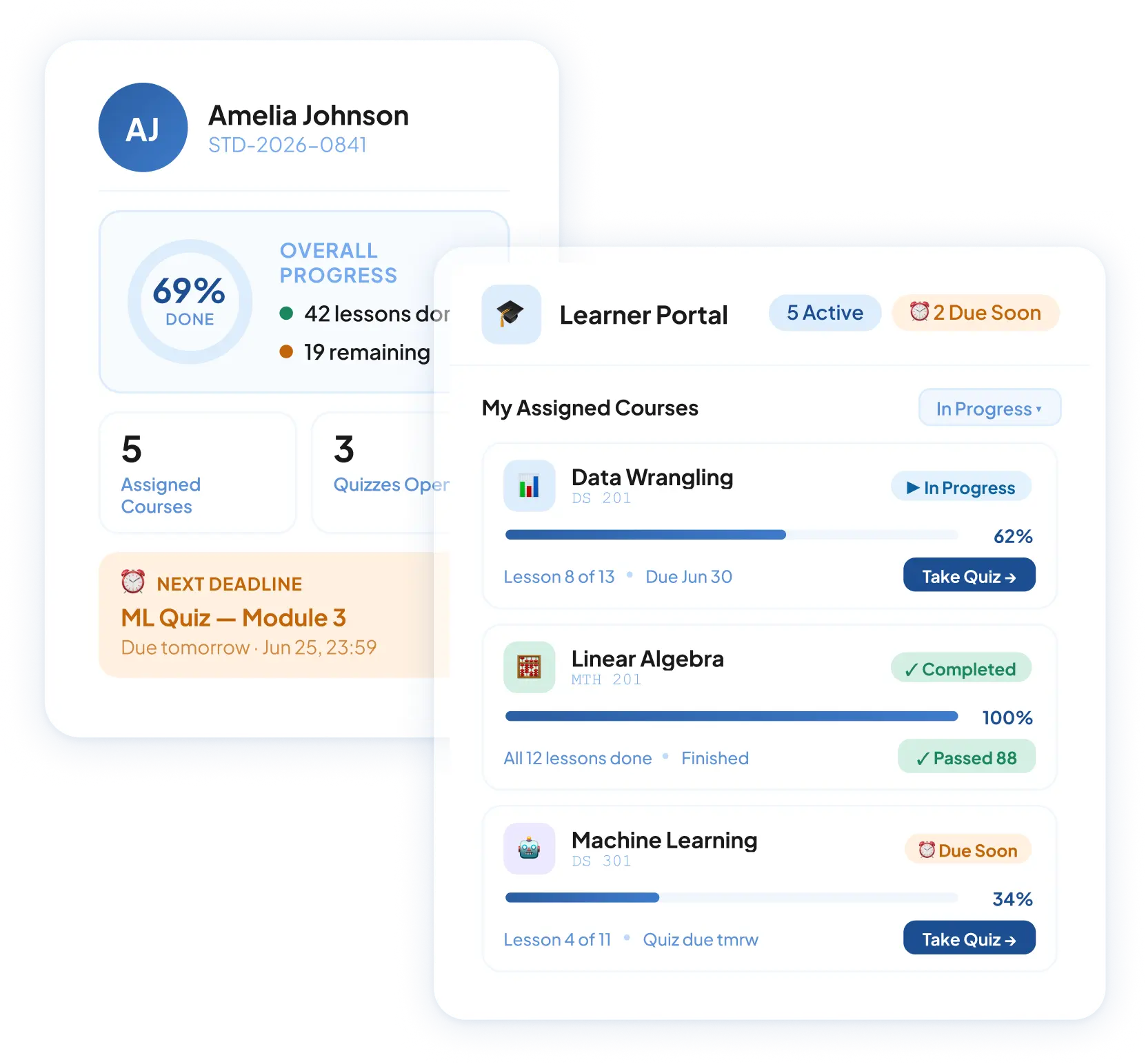HashMicro e-learning software mockup