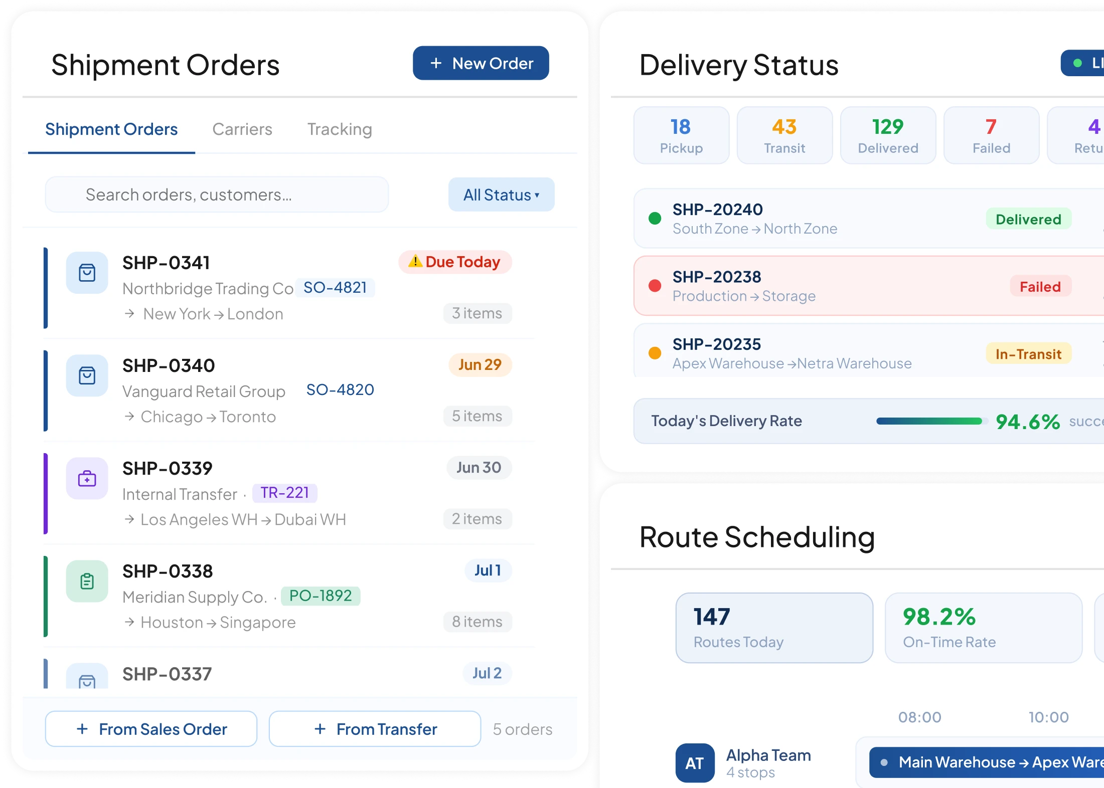 HashMicro transportation software mockup